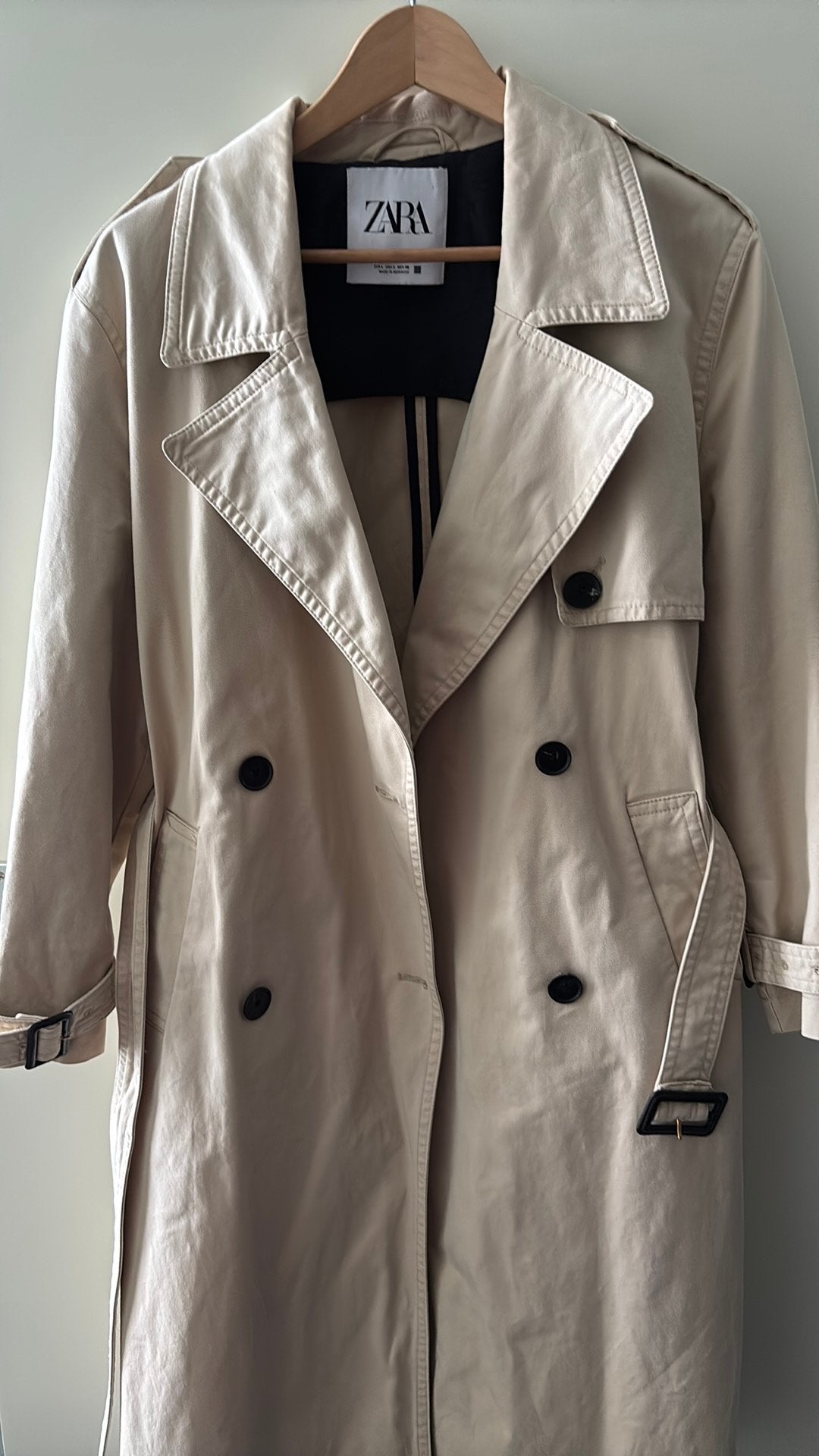 Beige Parker van Zara, Verzenden, Nieuw, Maat 42/44 (L), Bruin