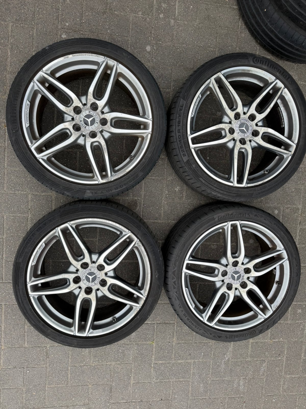 Origineel Mercedes AMG velgen 225/40/R18, Auto-onderdelen, Banden en Velgen, Ophalen, 18 inch, Banden en Velgen, Zomerbanden