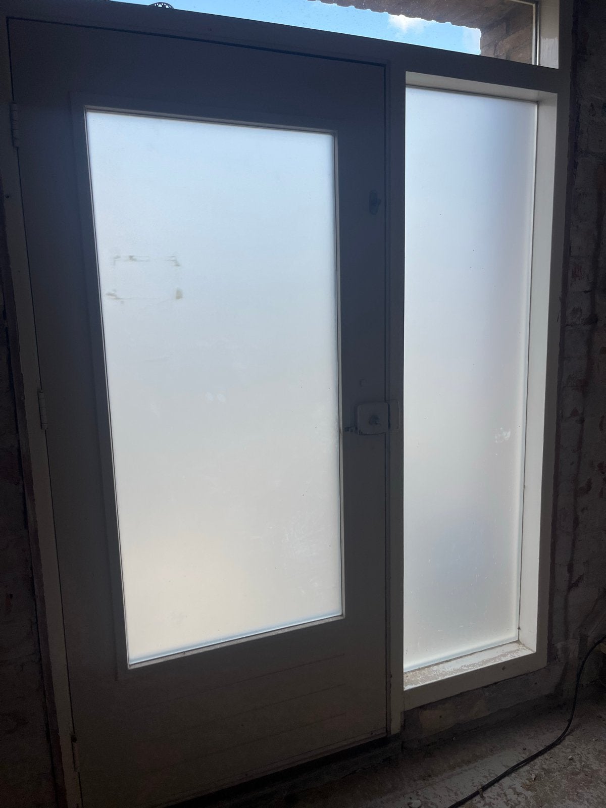 Voordeur 93x201 cm - kan nog een ronde mee, Doe-het-zelf en Verbouw, Gebruikt, 80 tot 100 cm, Ophalen of Verzenden, Buitendeur