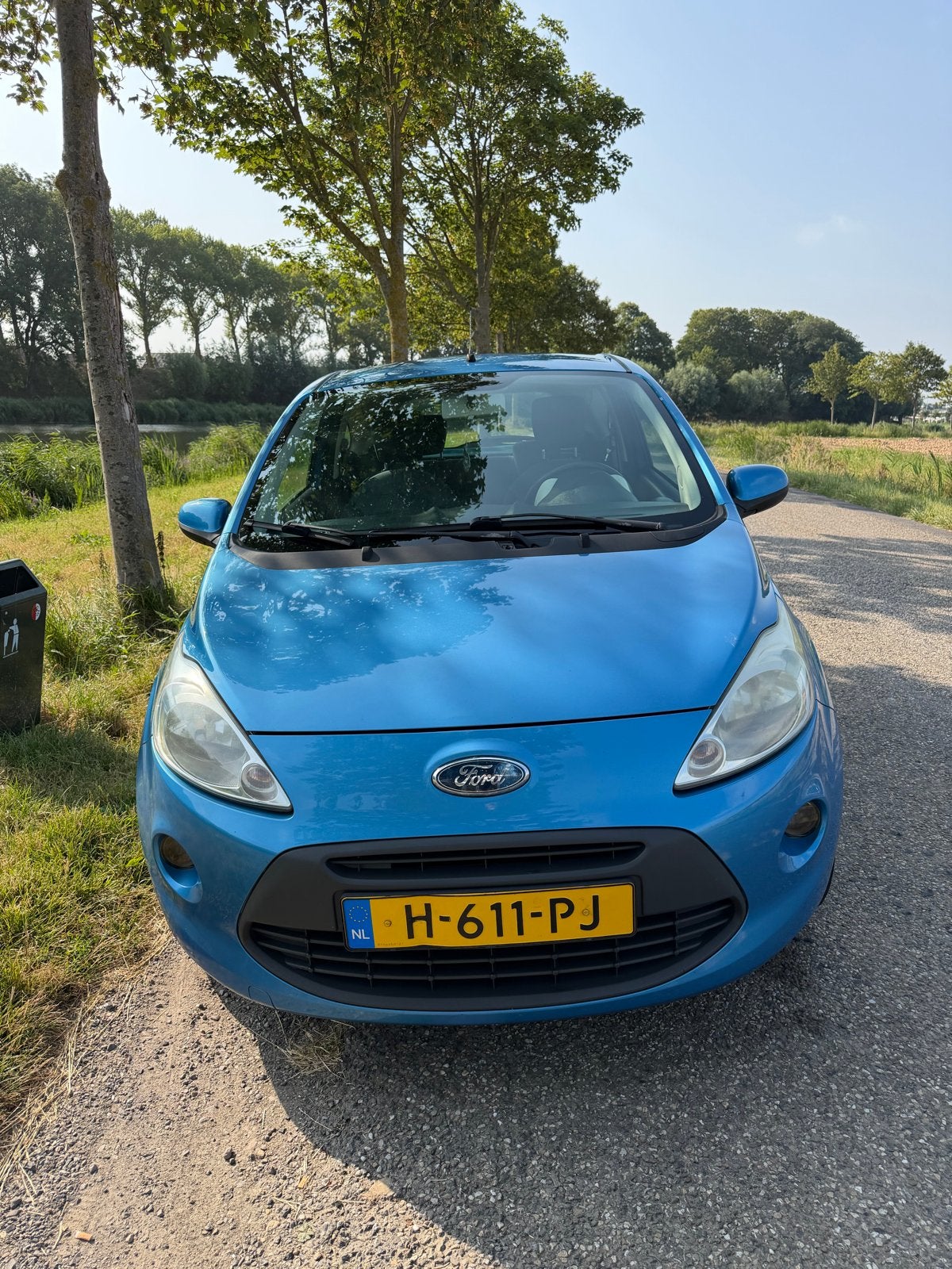 Ford Ka 1.2 51KW 2010 Blauw, Auto's, Voorwielaandrijving, 1242 cc, 4 cilinders, Handgeschakeld