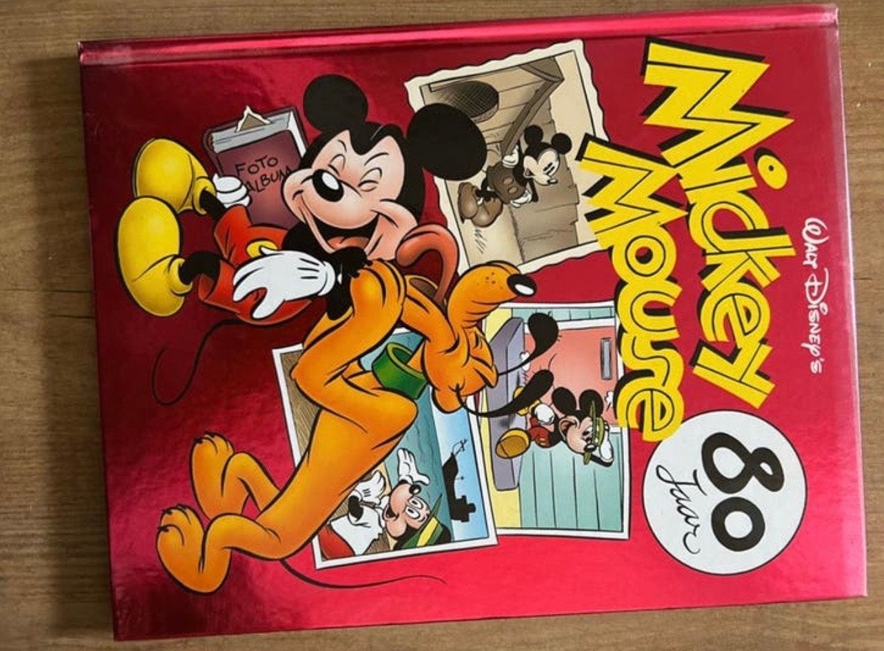 Mickey Mouse 80 Jaar Fotoalbum - Disney Collectie, Ophalen, Mickey Mouse, Zo goed als nieuw, Papier, Kaart of Schrift