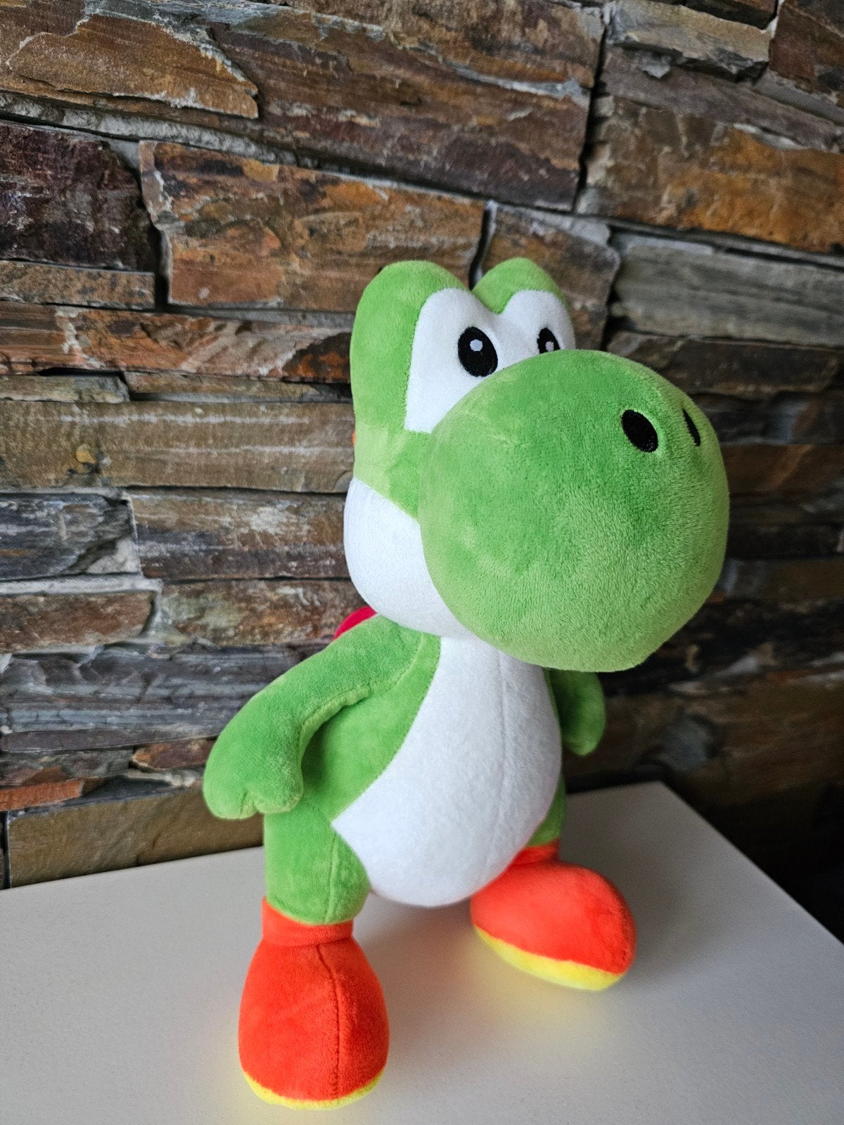 Grote Yoshi Super Mario knuffel 35 cm zo goed als nieuw, Ophalen, Groen, Dinosaurus, Zo goed als nieuw