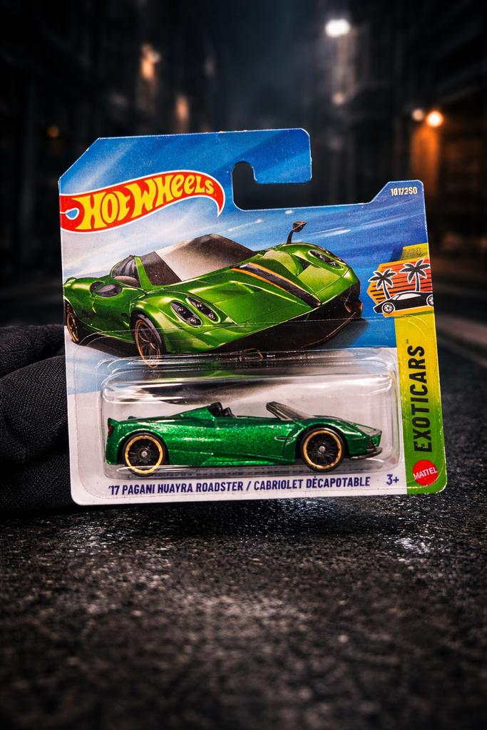 Hot Wheels '17 Pagani Huayra Roadster Groen Nieuw, 1:50 of kleiner, Auto, Nieuw, Ophalen