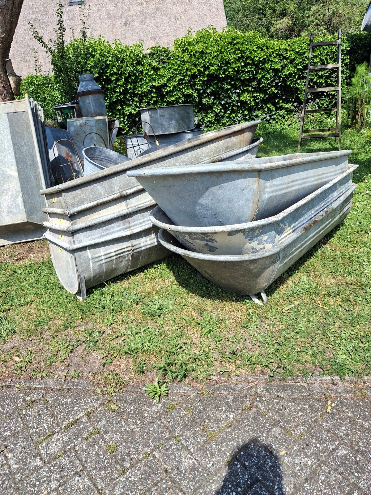 Veel zink, Gebruikt, Minder dan 30 cm, Rond, Ophalen of Verzenden