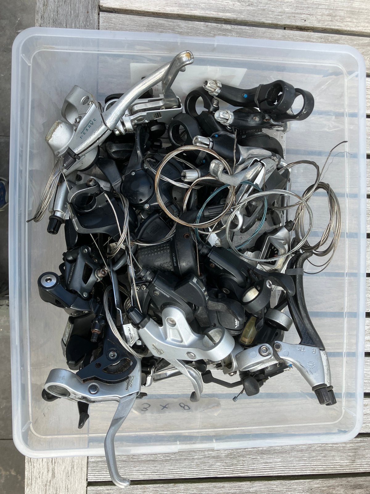 Shimano onderdelen voor 3x7 en 3x8, Fietsen en Brommers, Ophalen, Gebruikt, Overige typen