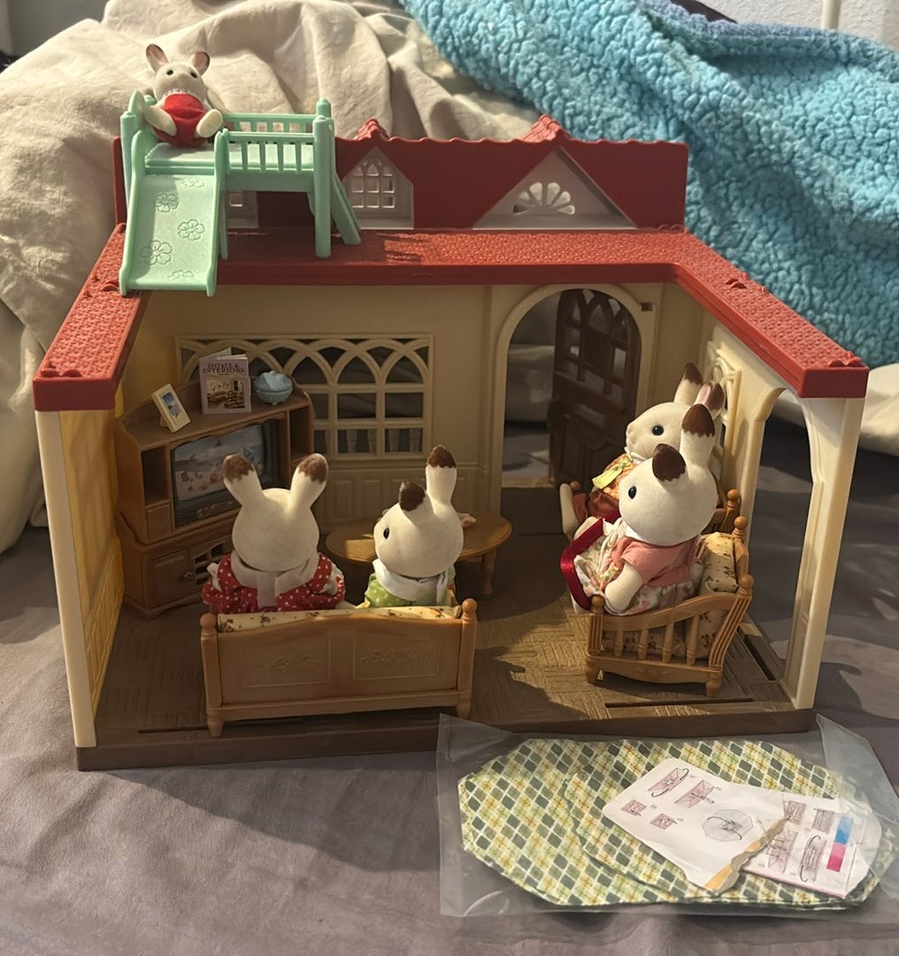 Sylvanian families setje, Ophalen of Verzenden, Zo goed als nieuw, Poppenhuis