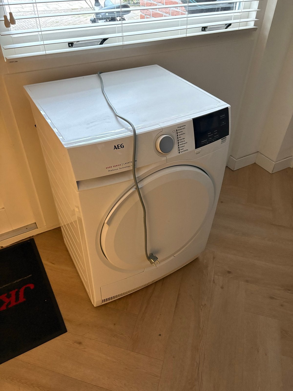 AEG 6000  wasdroger (defect) met foutcode E60, Ophalen of Verzenden, Voorlader, Niet werkend, 85 tot 90 cm