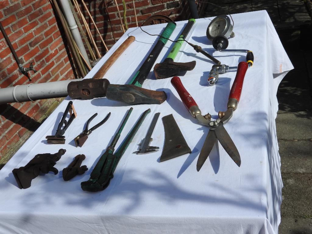 Handgereedschap diversen, bruikbaar, deco, mancave., Ophalen, Gebruikt