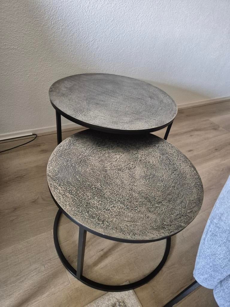 Salontafeltjes  Abella (tin/tin), Ophalen, Minder dan 50 cm, 50 tot 100 cm, Rond