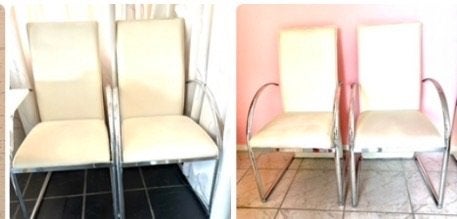 Stoelen, Huis en Inrichting, Ophalen, Gebruikt, Wit, Vier