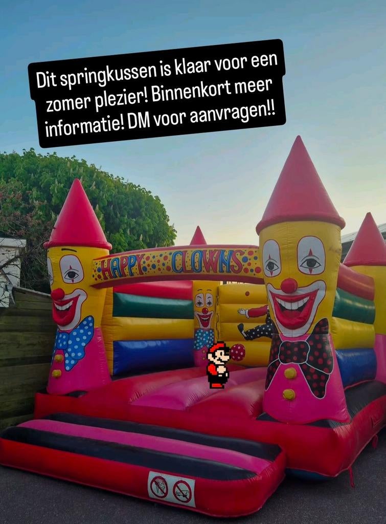 Springkussens te huur 5X6m regio Westland, Ophalen of Verzenden, Zo goed als nieuw, Overige