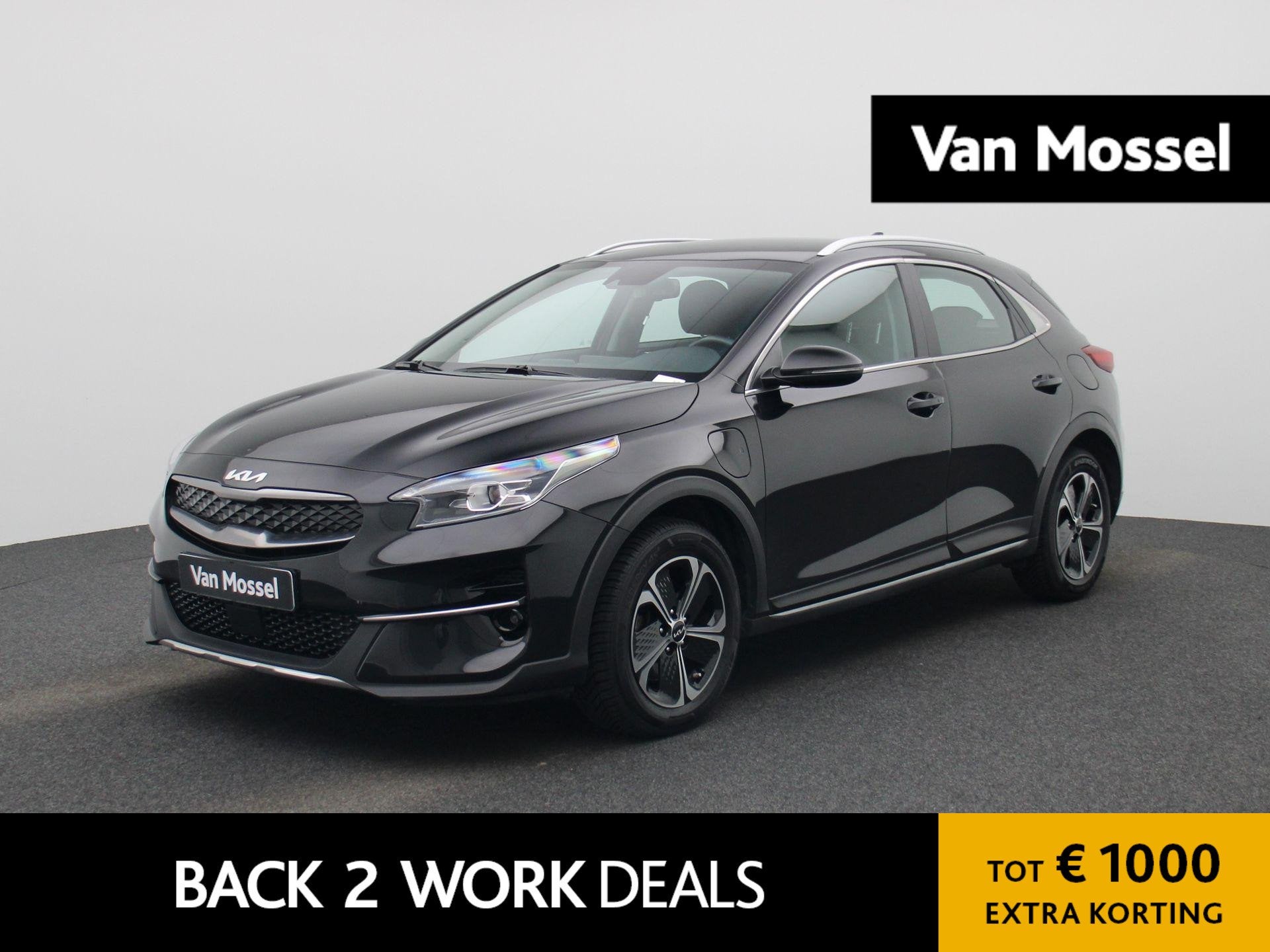 Kia XCeed 1.6 GDi PHEV DynamicLine | Apple Carplay / Android, Auto's, Gebruikt, Leder en Stof, Zwart, Plug-in hybride