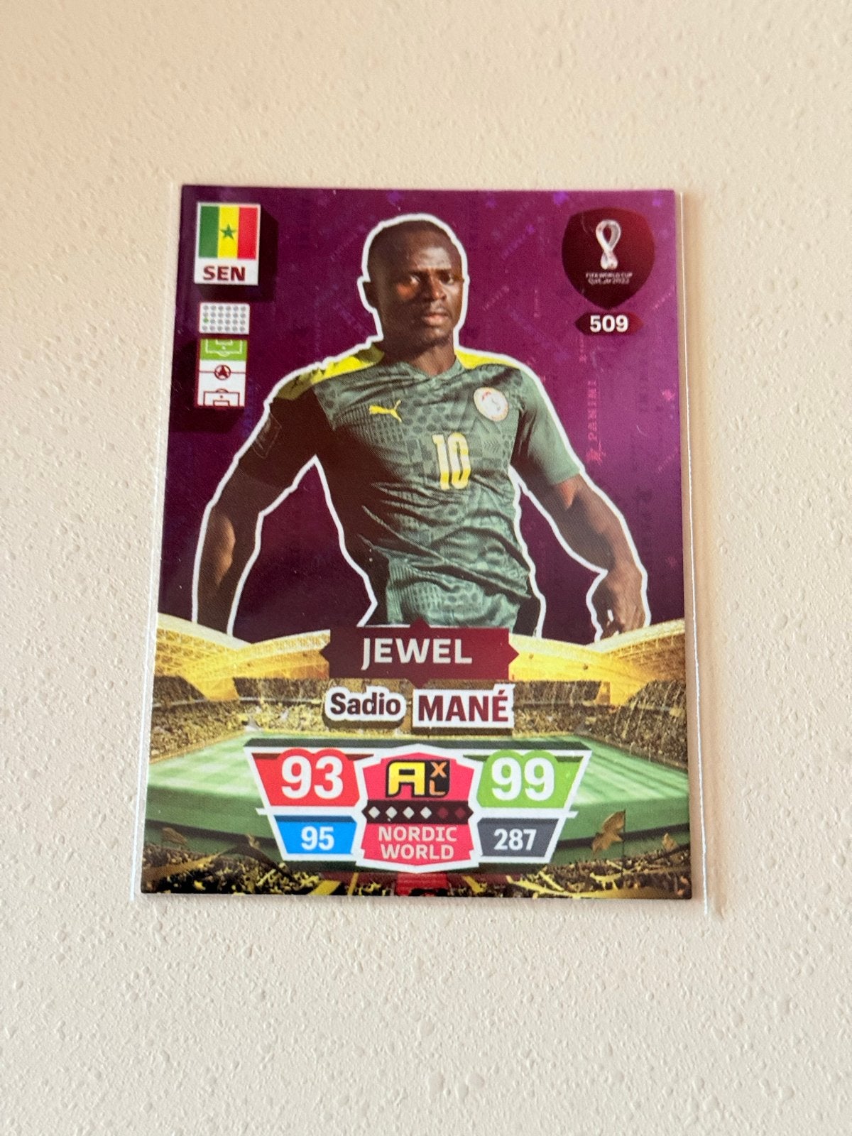 Sadio Mané Jewel Spelerskaart - Panini Adrenalyn XL, Verzamelen, Sportartikelen en Voetbal, Ophalen of Verzenden, Zo goed als nieuw