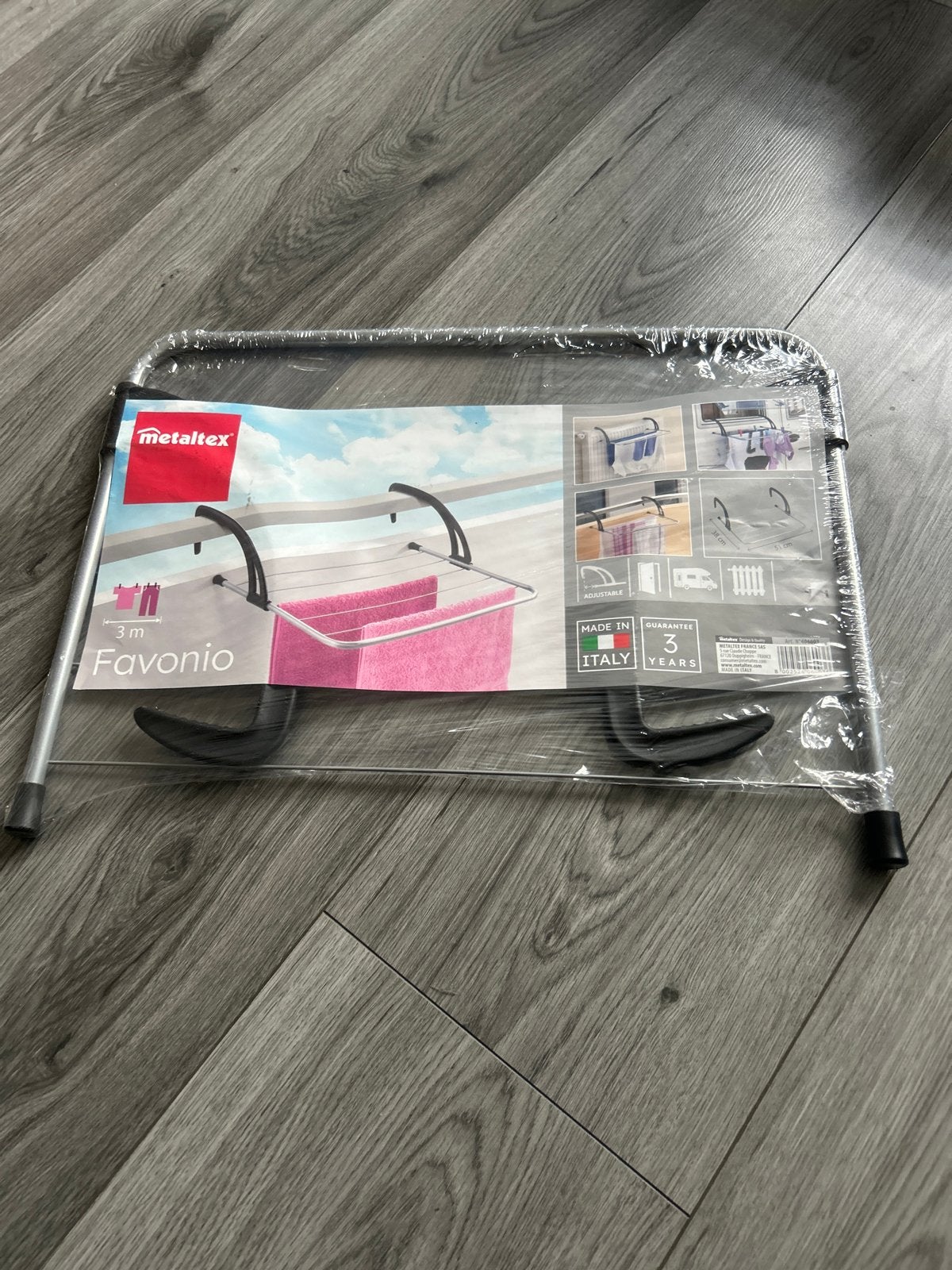 Metaltex Favonio Droogrek - Compact en Verstelbaar, Ophalen, Nieuw