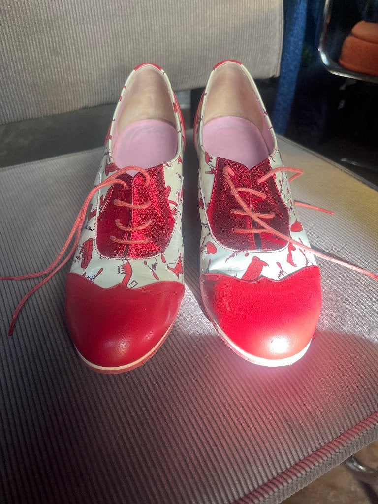 Jan Jansen schoenen | maat 41, Kleding | Dames, Ophalen of Verzenden, Zo goed als nieuw, Schoenen met hoge hakken, Rood