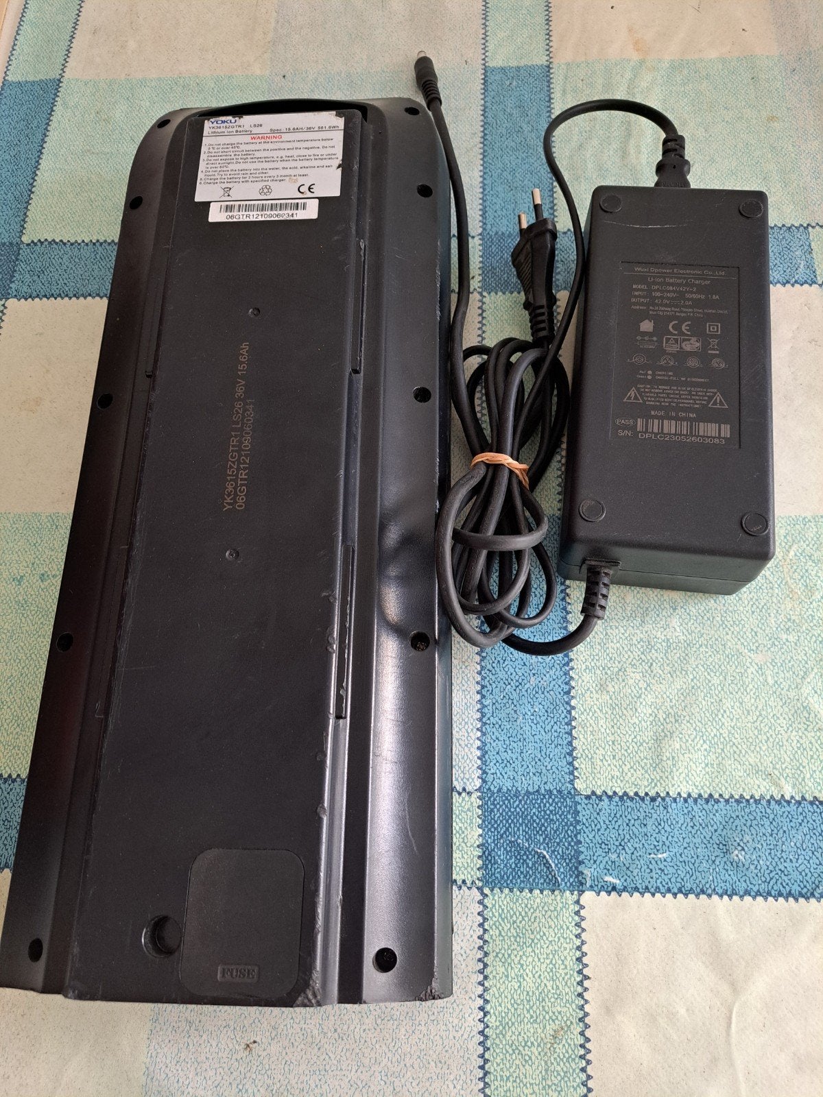 Joku YK3615ZGTR1Lithium ion elektrische fietsbatterij charge, Ophalen of Verzenden, Zo goed als nieuw