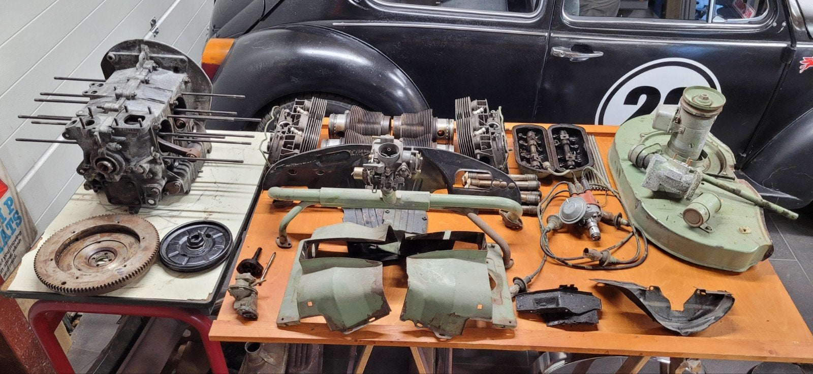Kever 1500 enkelpoorts motor blok spijlbus vw t2, Ophalen of Verzenden