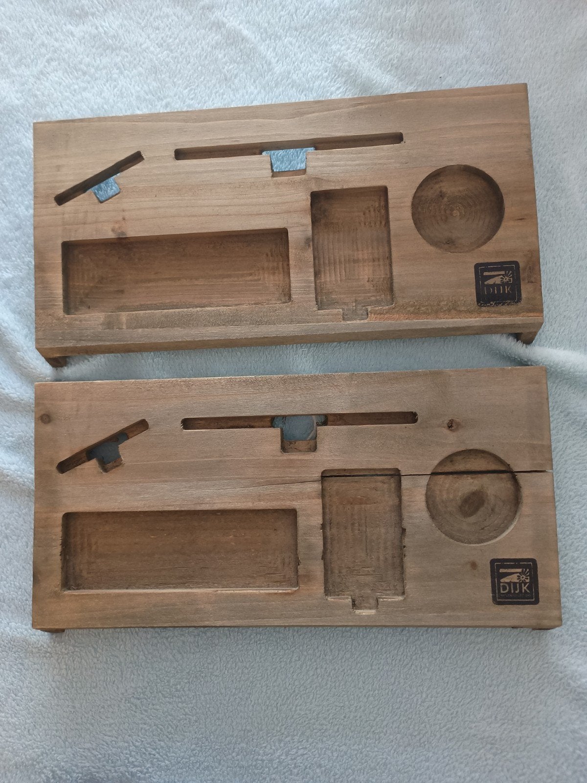 DIJK Houten Bureau Organizer / Docking Station – Set van 2,, Ophalen of Verzenden, Nieuw