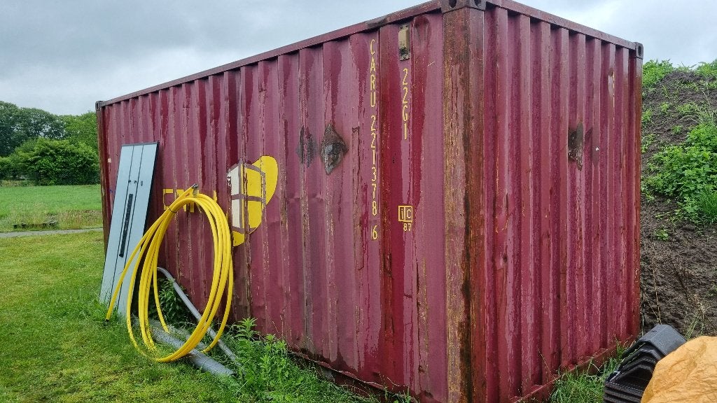 zeecontainer, Ophalen, Gebruikt
