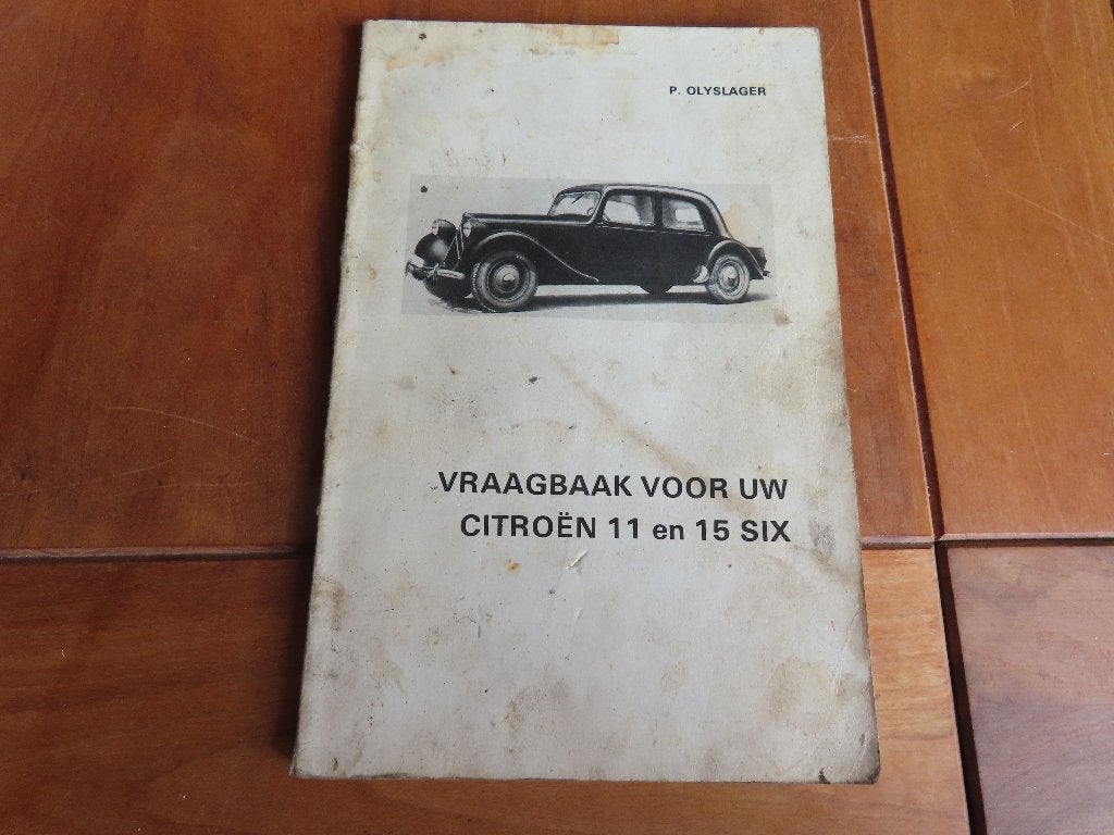 Vraagbaak Citroen Traction Avant 11, 15 Six 1945 - 1954, Ophalen of Verzenden