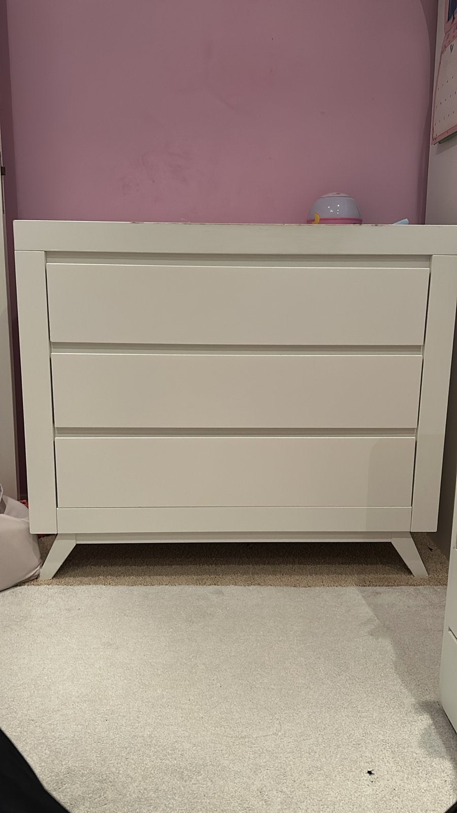 Bopita Commode Anne Wit met 3 laden, Ophalen, 50 tot 70 cm, 100 cm of meer, Zo goed als nieuw