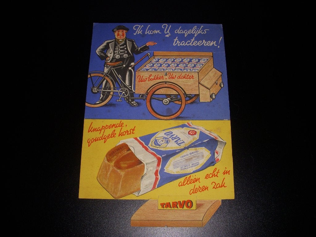TOP folder Tarvo brood bakkerij van Lente A'dam Betondorp, Boeken, Gelezen, Folder, Ophalen of Verzenden, Tarvo brood