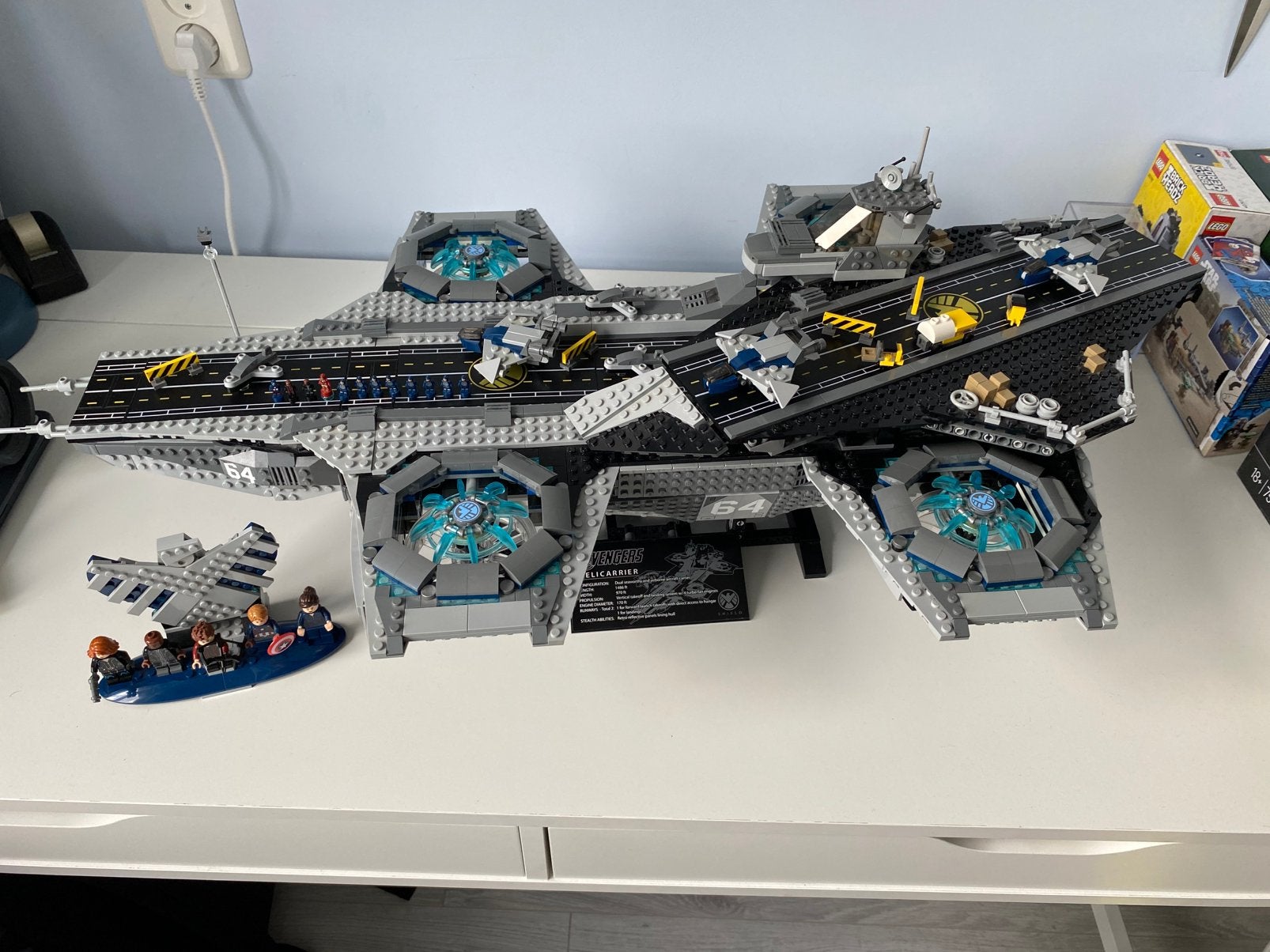 Lego Marvel super heroes the shield helicarrier - 76042, Ophalen of Verzenden, Zo goed als nieuw