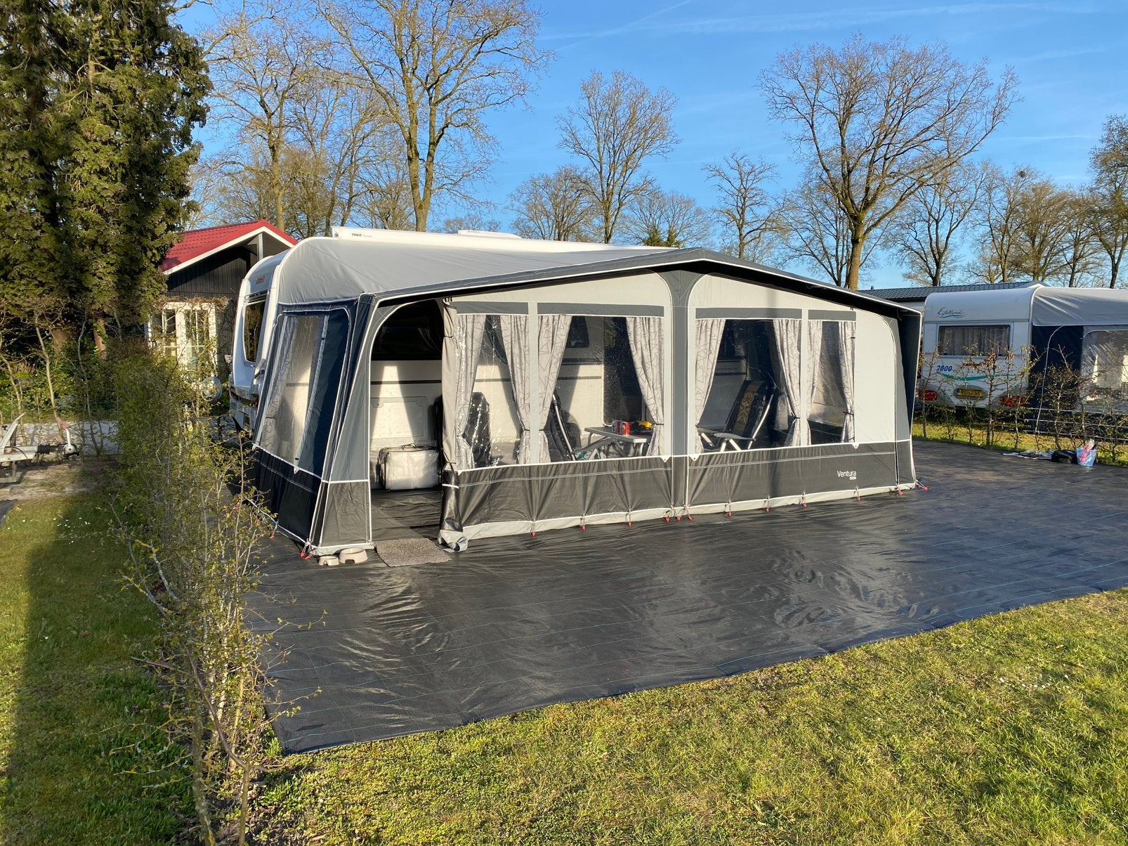 Dethleffs camper 510 LE, enkele bedden, airco, luifel, mover, Caravans en Kamperen, Caravans, Schokbreker, Particulier, Lengtebed
