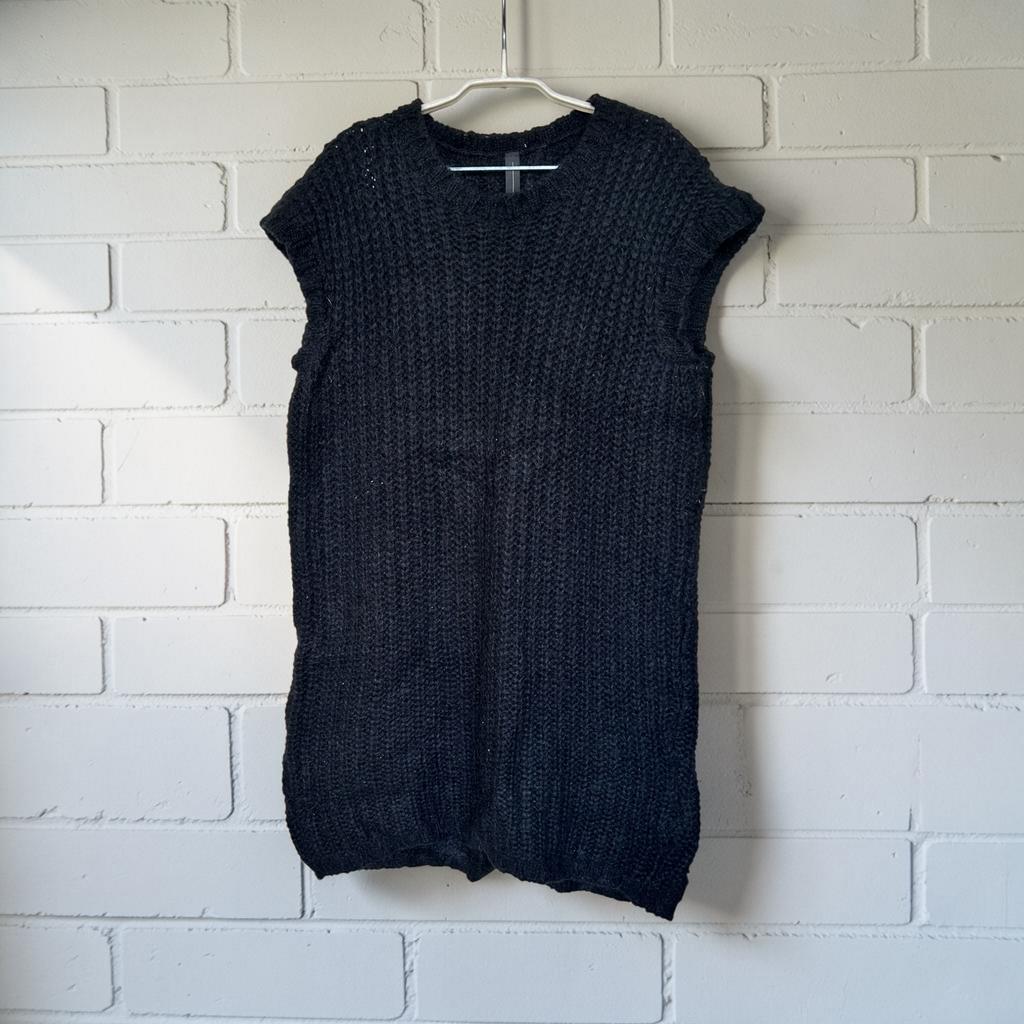 10 Days Spencer Vest Maat M Zwart Gebreid Lang Mouwloos, Maat 38/40 (M), Zwart, Ophalen of Verzenden, Gedragen