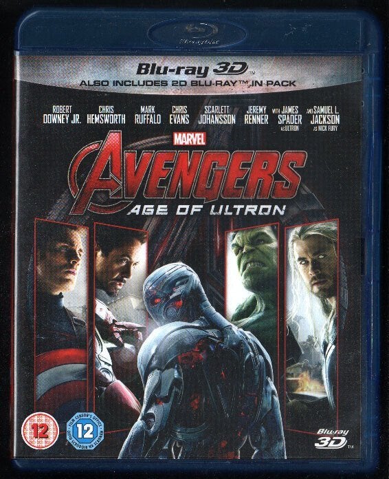 Avengers Age of Ultron 3D+2D. Blu-ray. UK subs!, Gebruikt, Portugees, Film, Science Fiction en Fantasy