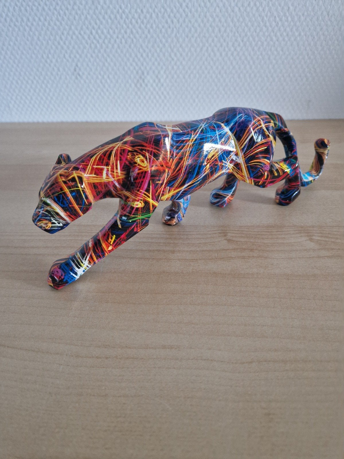 ornament luipaard, Antiek en Kunst, Kunst | Designobjecten, Ophalen of Verzenden, Beeld, Meerkleurig