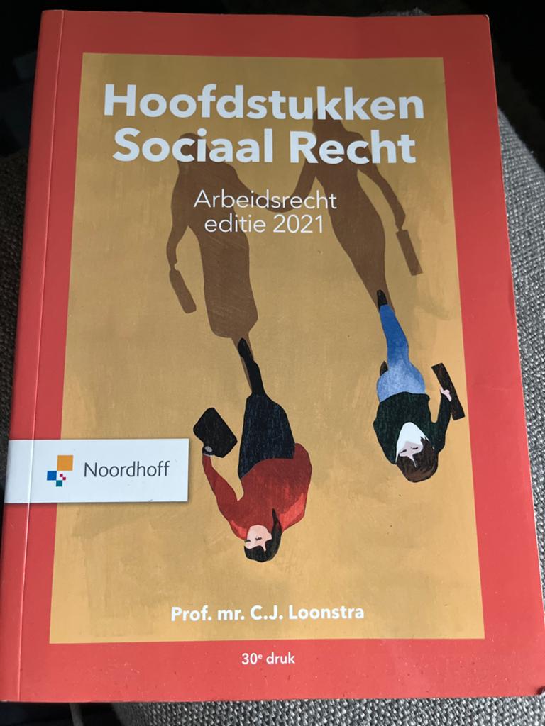 Hoofdstukken Sociaal Recht Arbeidsrecht editie 2021, Boeken, Ophalen of Verzenden, Gamma, Zo goed als nieuw, HBO