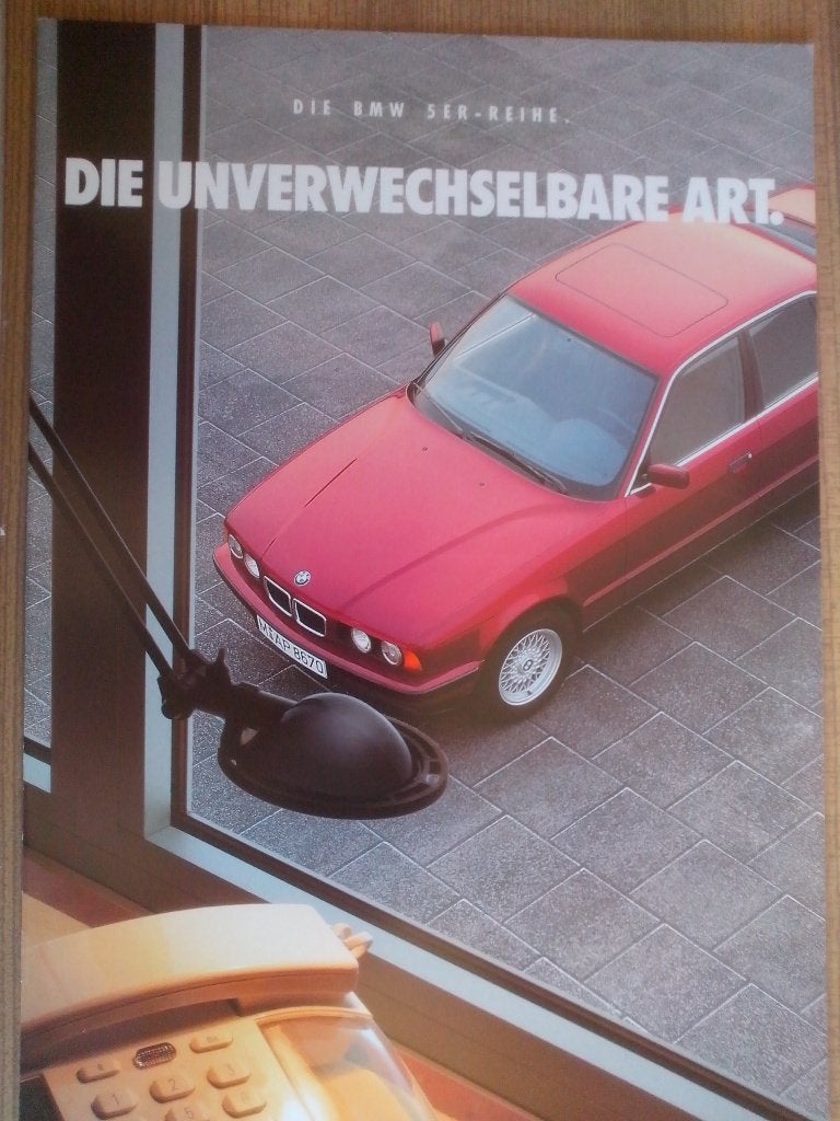 2x BMW 5 E34 M Technic 1990 NL + 5er Reihe brochures folders, Ophalen of Verzenden, Zo goed als nieuw, BMW