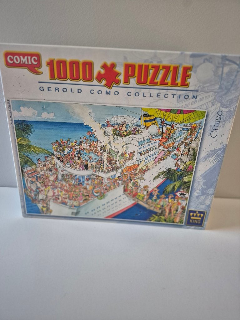 Comic puzzel 1000 stukjes, Ophalen of Verzenden, 500 t/m 1500 stukjes, Gebruikt, Legpuzzel