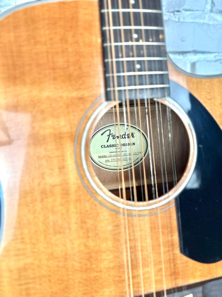 Fender CD-60SCE 12-String Natural Elektro Akoestische Gitaar, Muziek en Instrumenten, .......................................