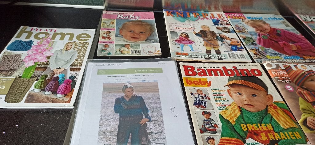 6patroonboeken voor baby + peuters breien, haken, Ophalen, Zo goed als nieuw, Breien of Haken, Patroon of Boek