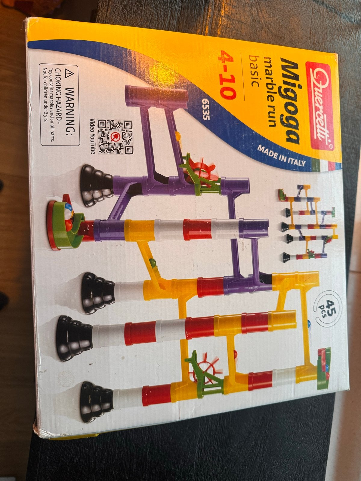 Quercetti Migoga Basic knikkerbaan - 45-delig, Ophalen of Verzenden, Gebruikt, Jongen of Meisje