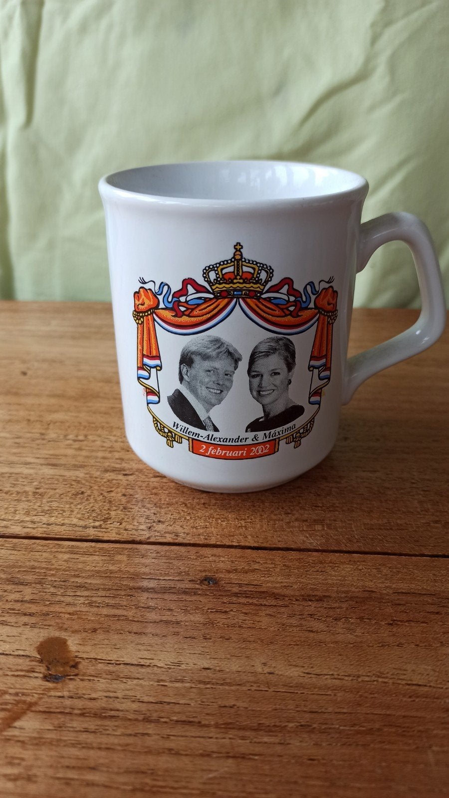 Koninklijke mok Willem-Alexander & Máxima - TAMS Engeland, Ophalen of Verzenden, Gebruikt, Buitenland, Servies
