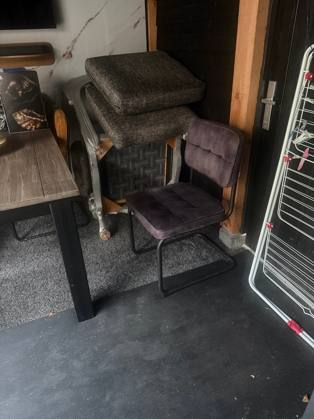 Eetkamerset: Tafel met 4 stoelen, Ophalen, Gebruikt, Overige kleuren, Vier
