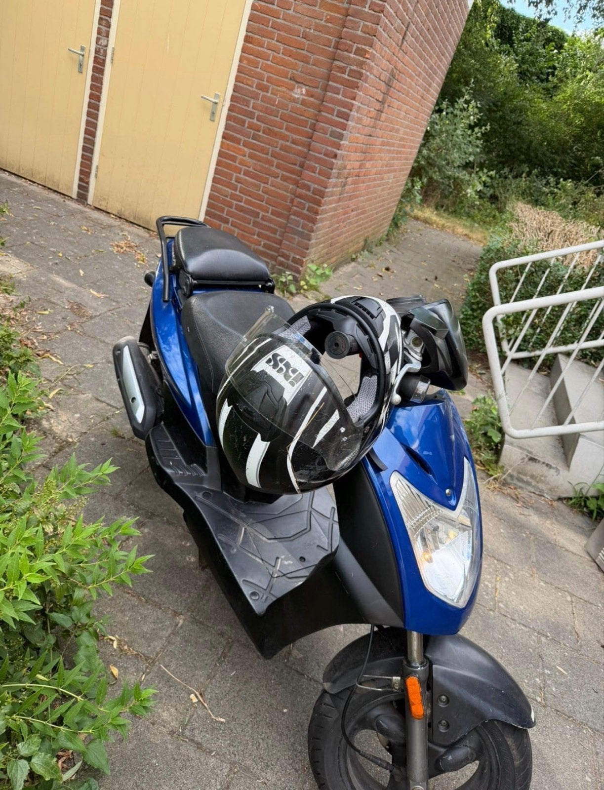 Kymco Agility Scooter - Blauw, Goed Onderhouden, Fietsen en Brommers, Ophalen, Gebruikt, Maximaal 45 km/u, Agility