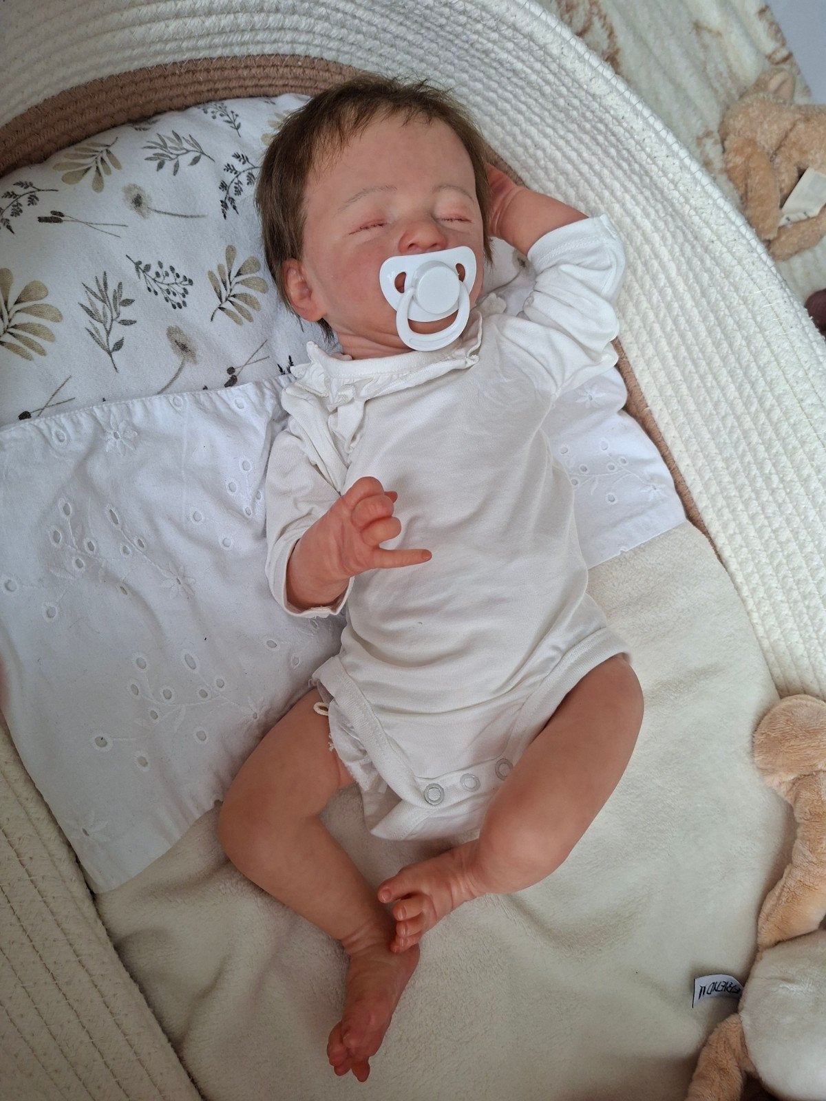 Reborn baby pop, Ophalen of Verzenden, Zo goed als nieuw, Babypop