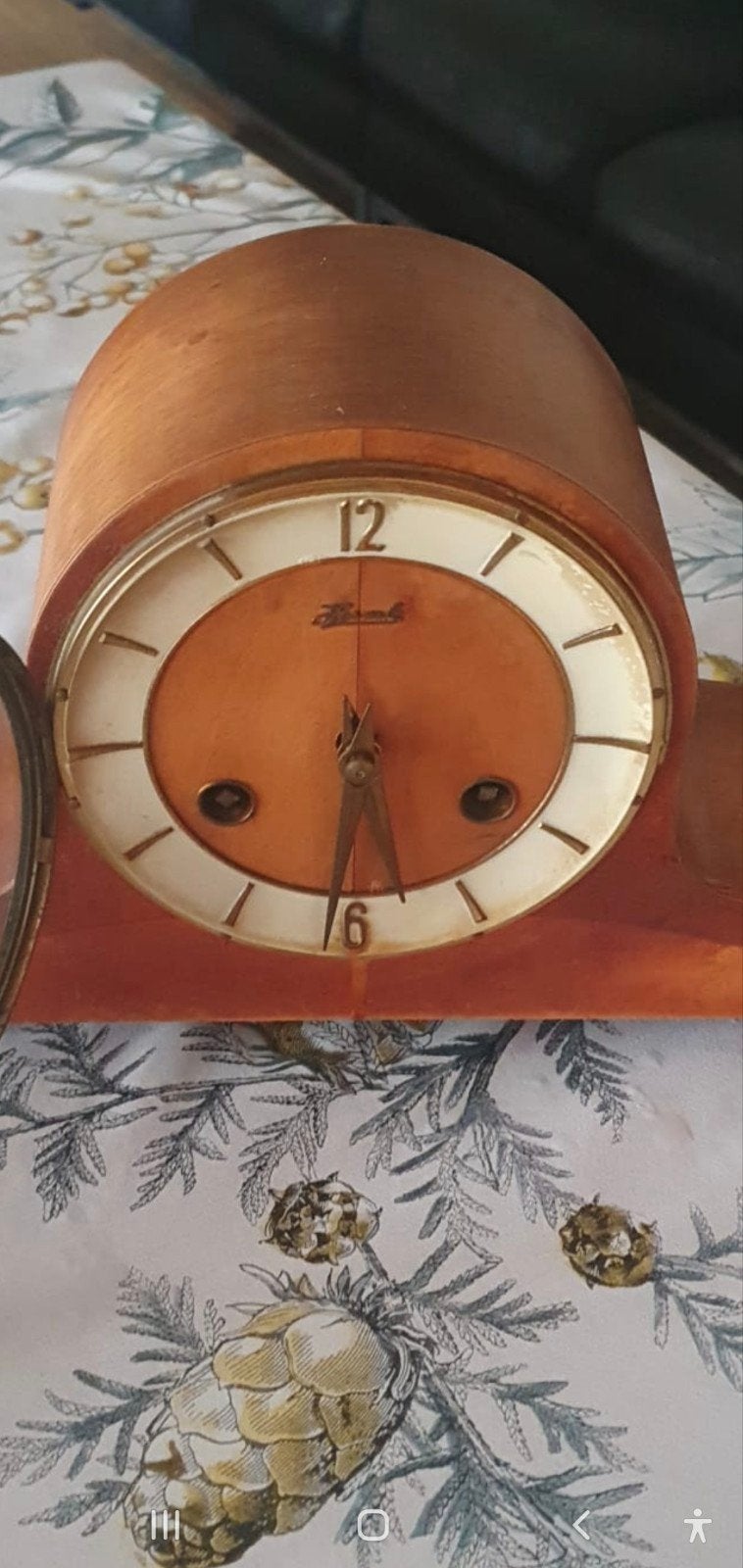 Vintage tafelklok van C. Kok & Zoon Schiedam, Ophalen