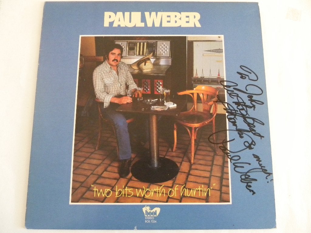 LP Paul Weber - Two Bits Worth Of Hurtin - GESIGNEERD, Gebruikt, Originele persing, 1980 - 1989, Ophalen of Verzenden