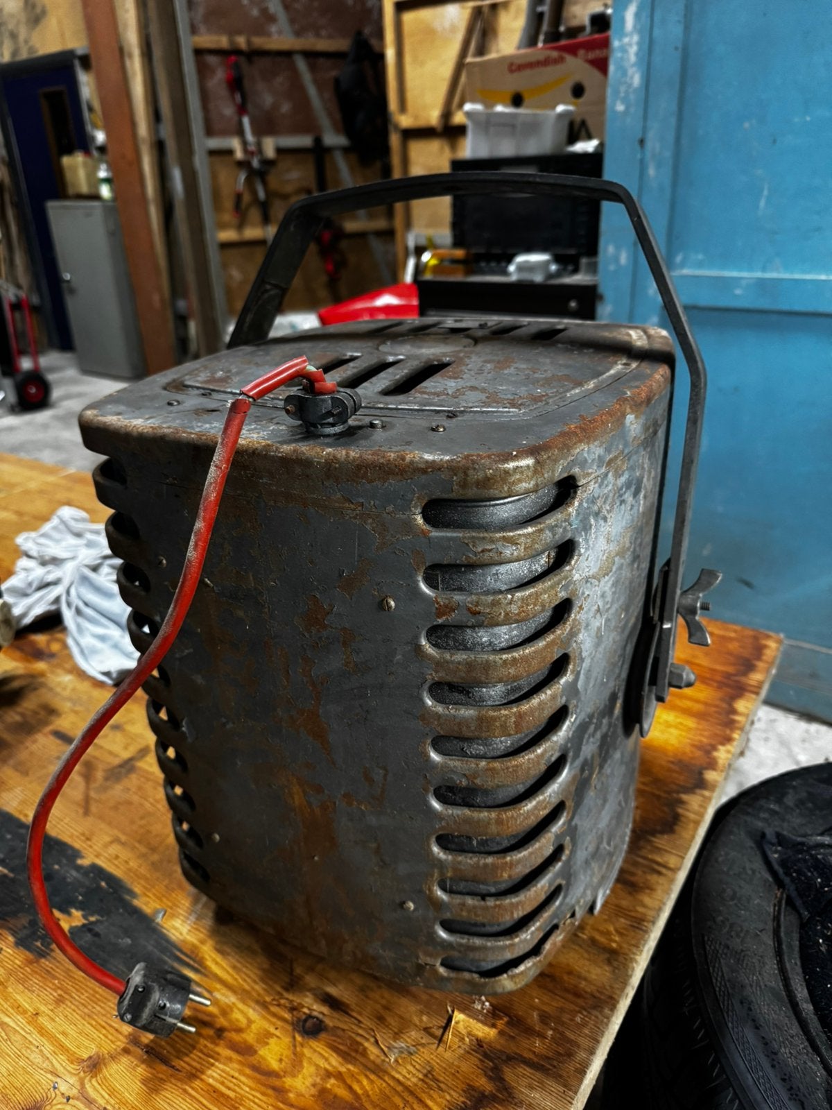 Vintage Industriële Theater Spotlamp - Decoratie, Ophalen, Gebruikt