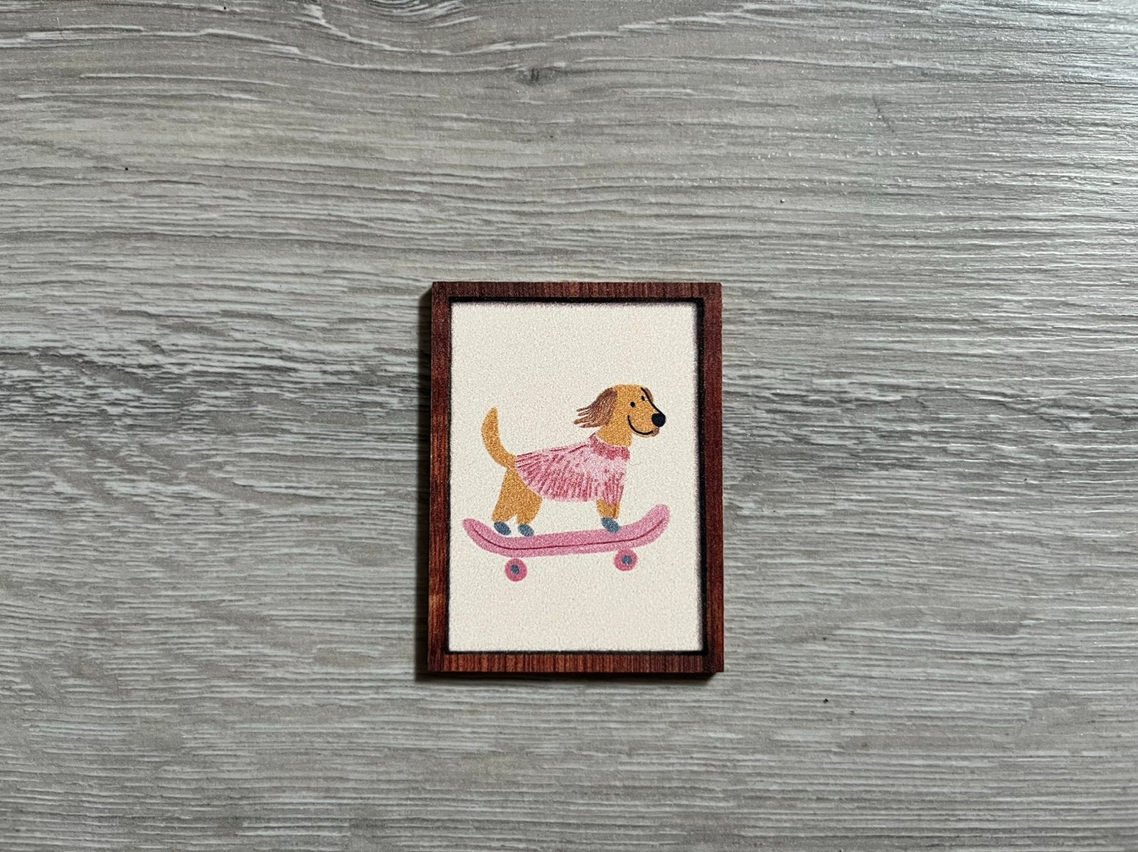 Schilderijtje poppen/ maileg huis  incl verzenden, Ophalen, Nieuw, Poppenhuis