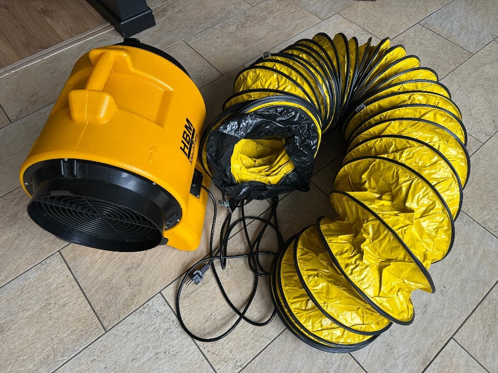 HBM 300 mm Professionele Ventilator + Flexible Slang, Ophalen, Zo goed als nieuw