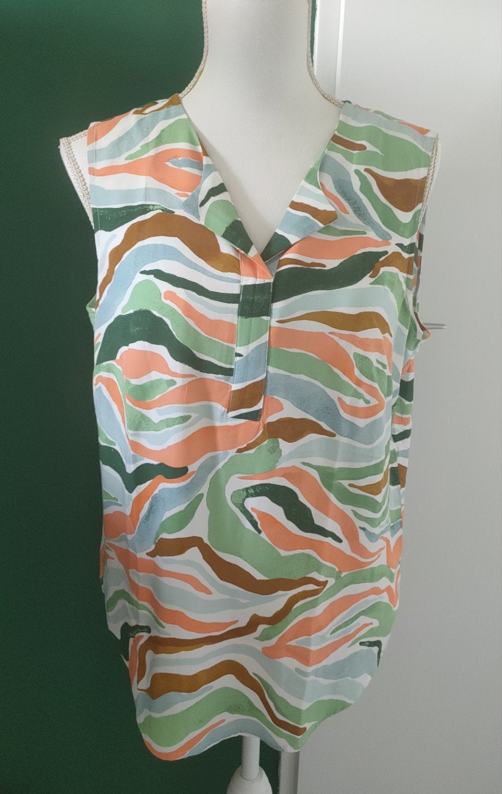 Multicolor shirt Tom Tailor - maat 38, Maat 38/40 (M), Meerkleurig, Zo goed als nieuw, Zonder mouw