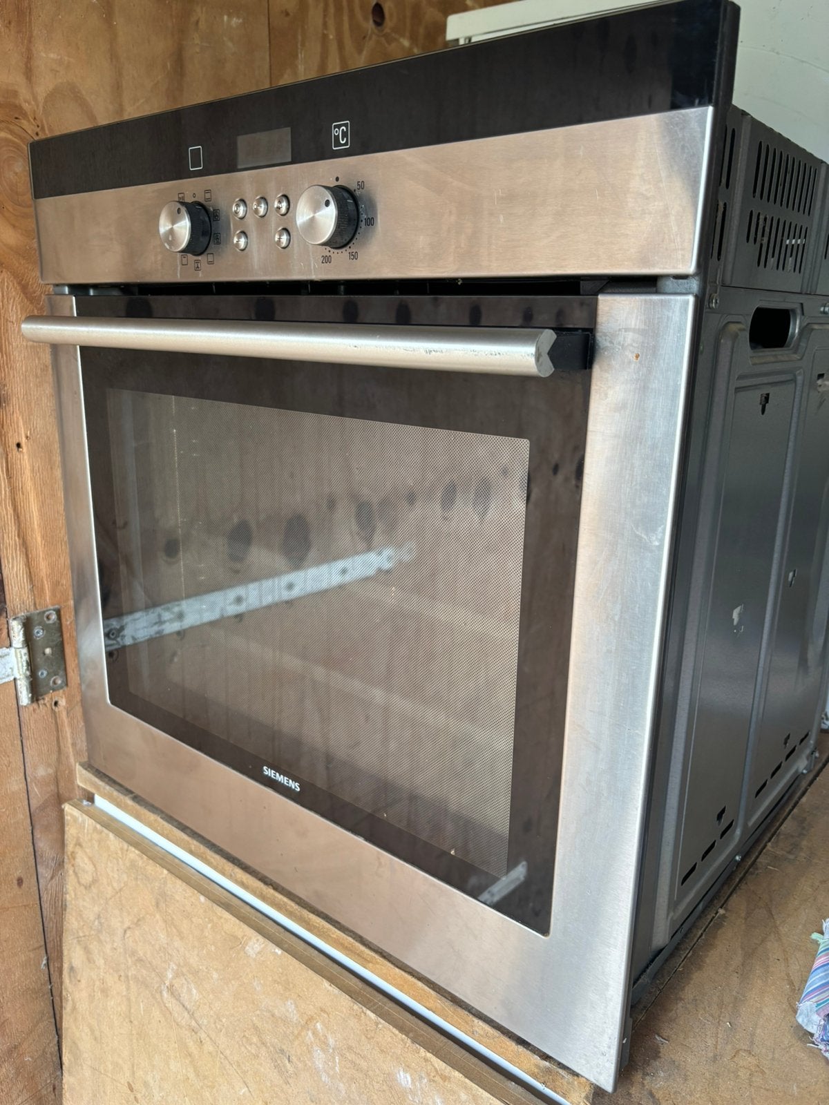 Siemens RVS Inbouw oven , met 3D hetelucht, Benschop, Gebruikt, Hete lucht, Siemens