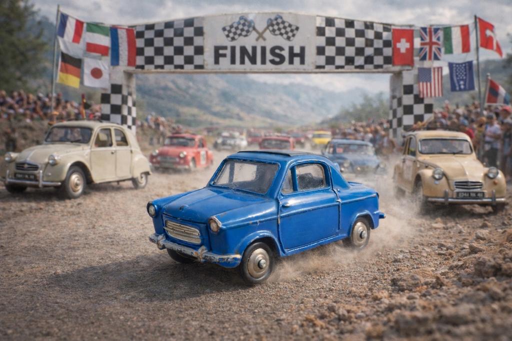 Vespa 2CV, Hobby en Vrije tijd, Modelauto's | 1:43, Ophalen of Verzenden, Auto, Dinky Toys