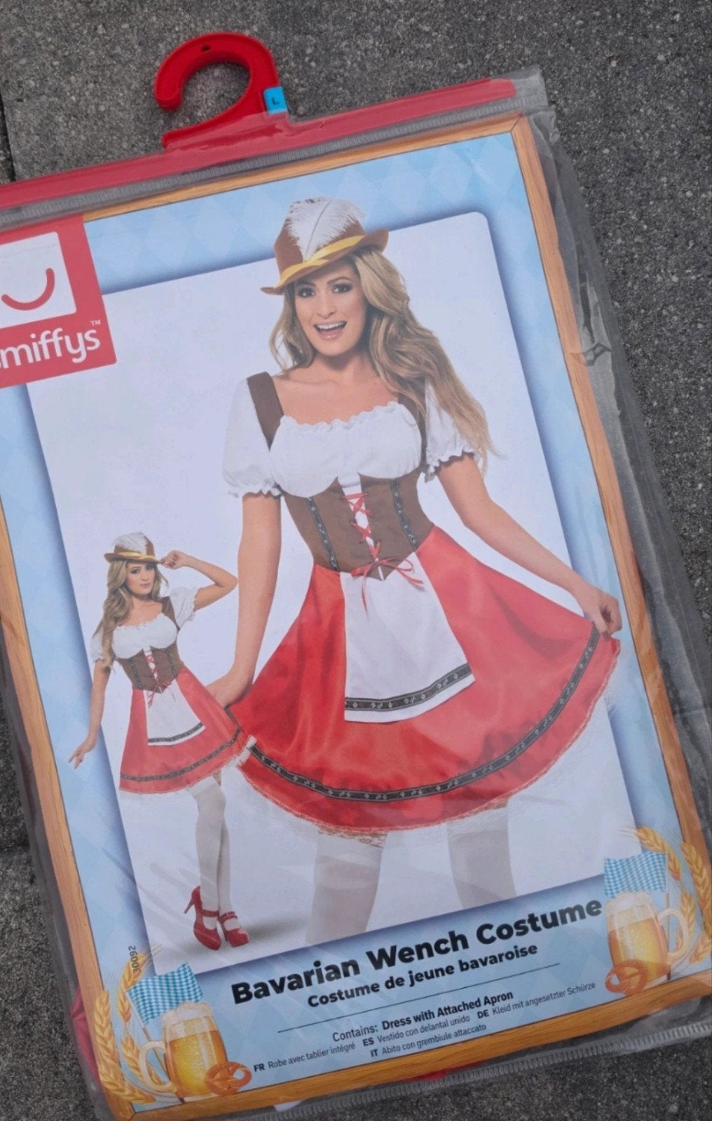 Nieuw! Oktoberfest tiroler jurkje maat L, Ophalen of Verzenden, Nieuw, Carnaval